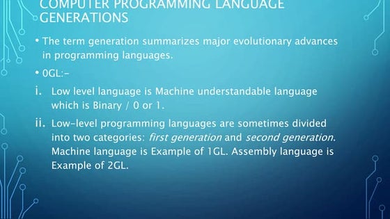 Presentation on computer language | PPT