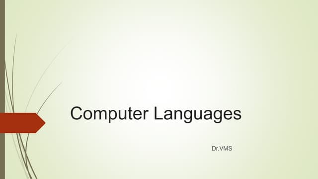 Computer programming languages