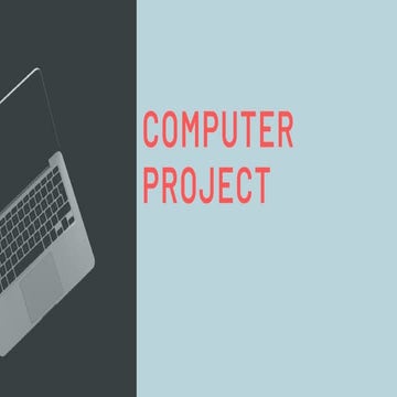Computer Project | PPTX