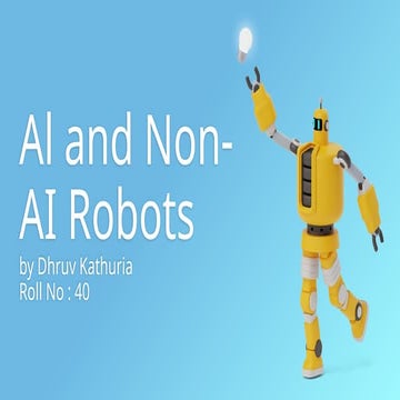 Computer project for ai and non ai robot