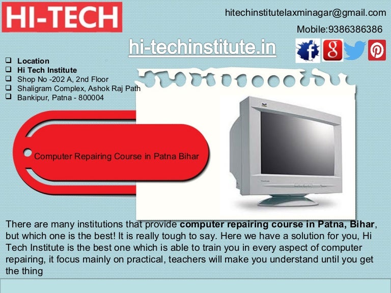 computer repairing advertisement