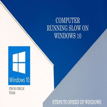 Computer running slow on windows 10