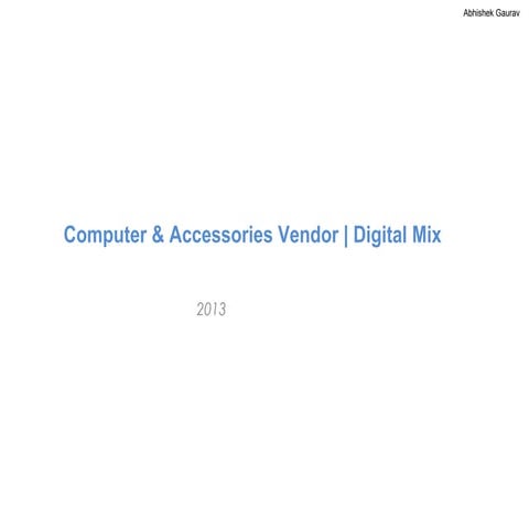 Computers accessories digital mix