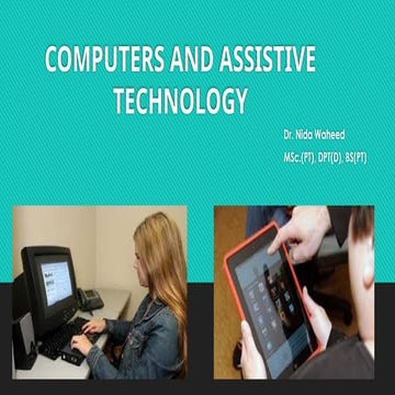 Ergonomics in COMPUTERS AND ASSISTIVE TECHNOLOGY | PPTX