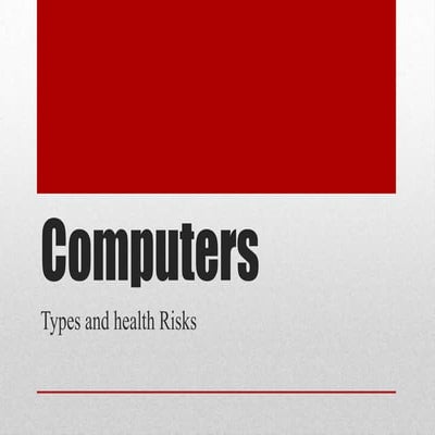 Health problems associated with computers | PPTX