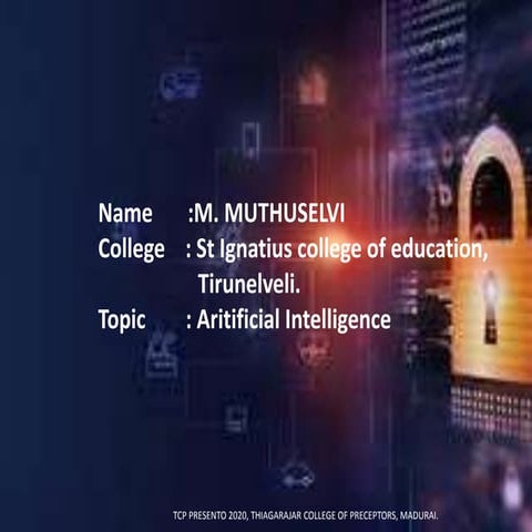 ARTIFICIAL INTELLIGENCE