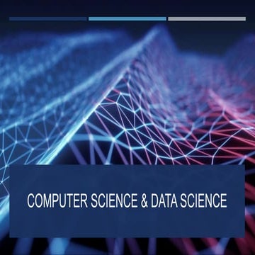 Computer science and data science | PPT