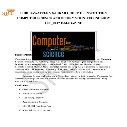 Computer science and information technology 