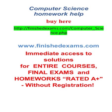 Computer science homework help | PDF