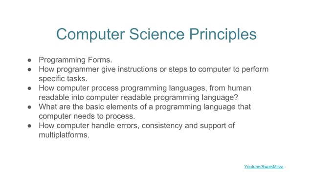 Computer science principals in terms of Programming | PPTX ...