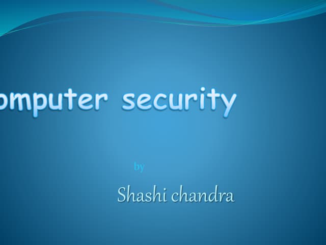 Computer security