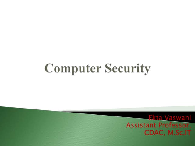 Computer security