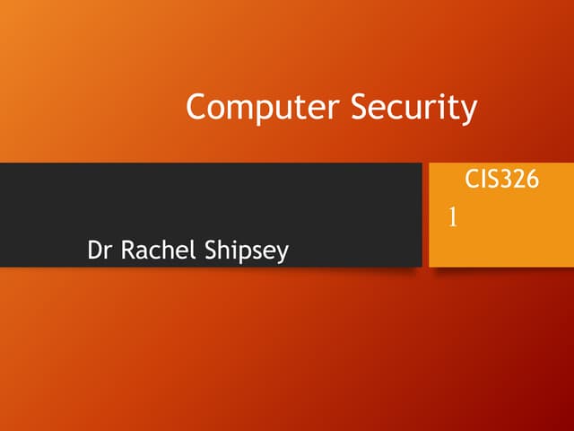 Computer security