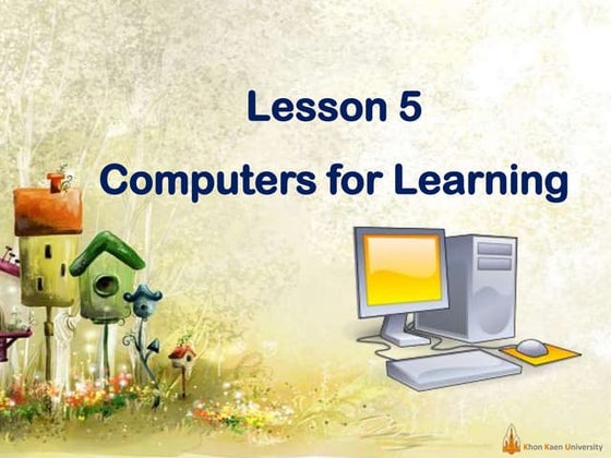 คอมพิวเตอร์เพื่อการเรียนรู้ (Computers for learning)