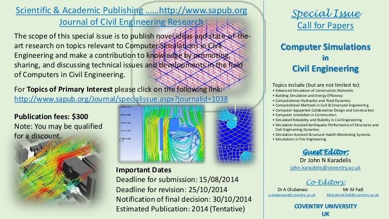 Computer simulations in civil engineering