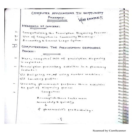 Computers in community pharmacy- By RxVichuZ!