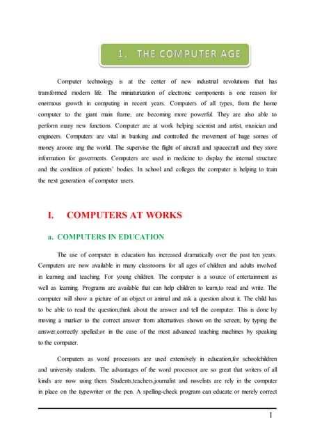 Computers in education 