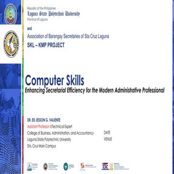 Computer Skills for Extension and Training Services | PPTX