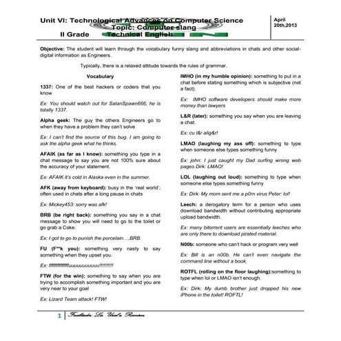 Computer slang | DOCX