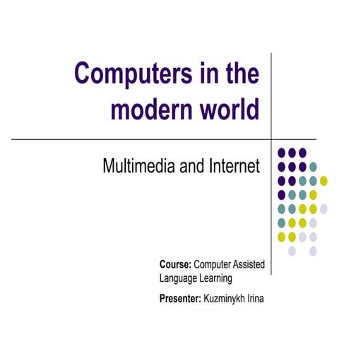 Computers multimedia internet