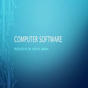 Computer Software | PPT