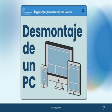 Desmontaje y explicación de un ordenador