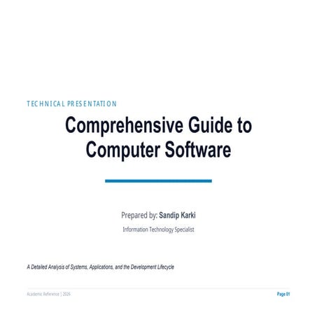 Classification of Software | PPTX
