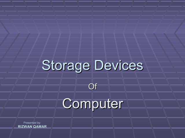 Computer storage devices