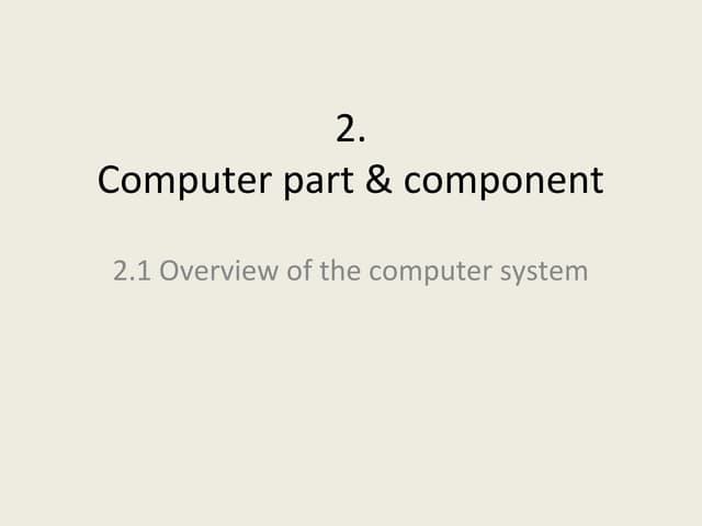 Computer system | PPT