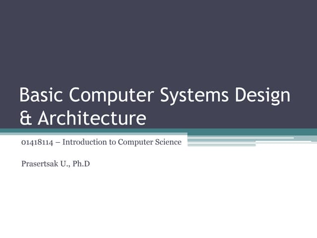 Computer systemarchitecture