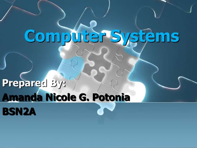 Computer systems | PPT