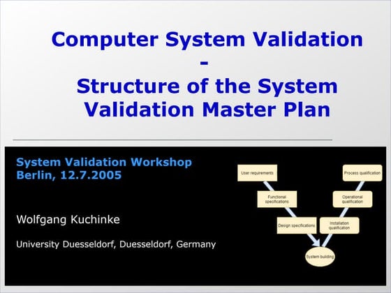 Computer System Validation | PPT