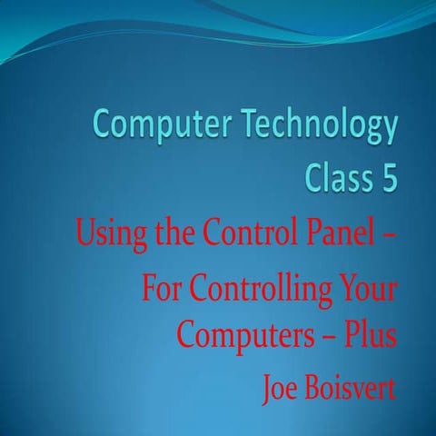 Computer technology class 5