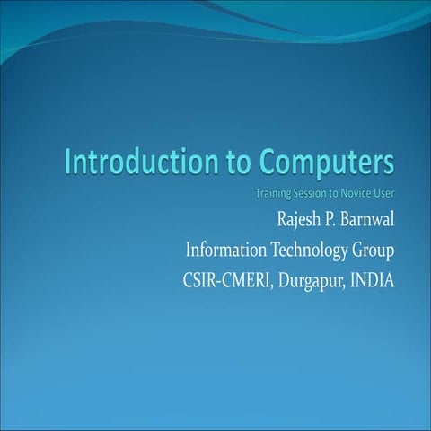 Introduction to Computer | PPT