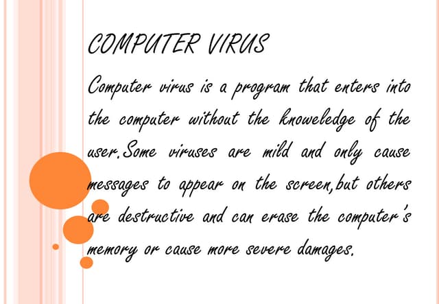 computer virus presentation