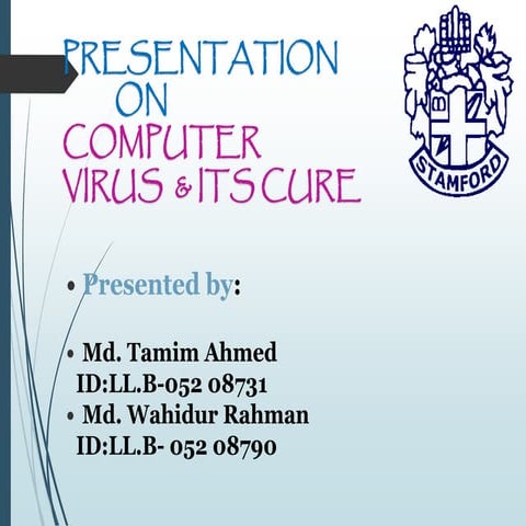 Computer virus & its cure