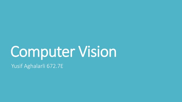 Computer vision