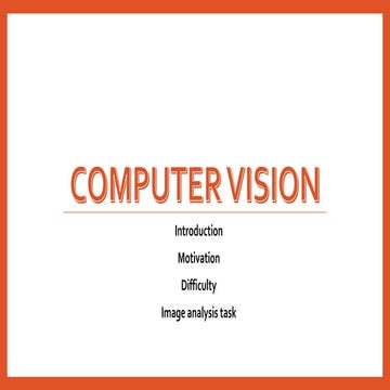 Computer vision.pptx for pg students study about computer vision
