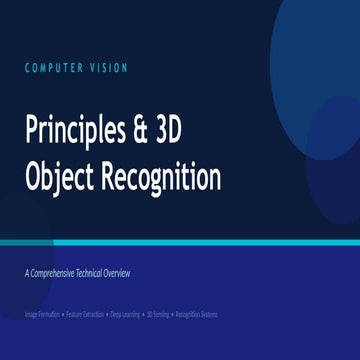 Machine learning & computer vision | PDF