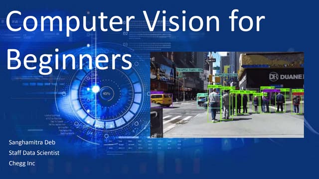 Computer Vision for Beginners | PPTX