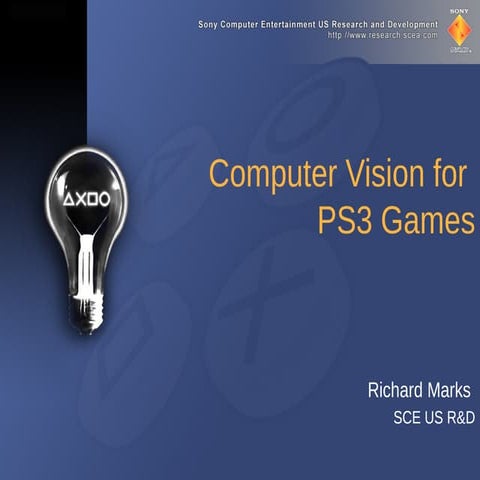 Computer Vision for PS3 Games
