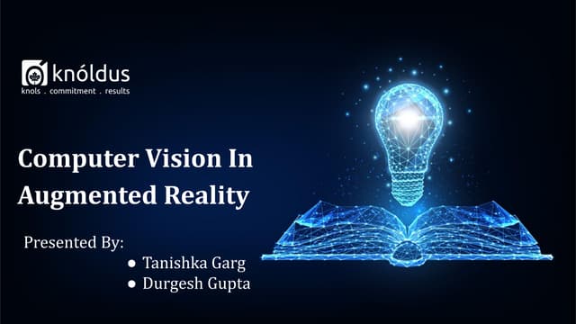 Computer Vision In Augmented Reality