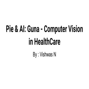Computer vision in medical application