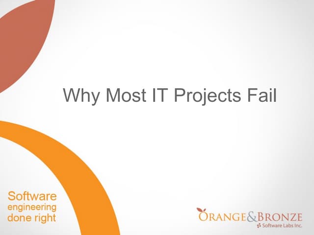 Why Most IT Projects Fail