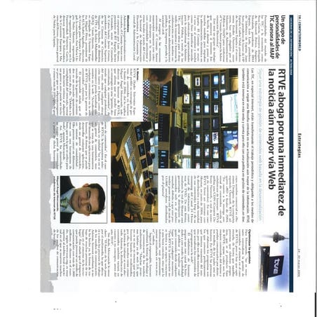 Computer world marzo 2006 rtve aboga por una inmediatez de la noticia aun mayor via web