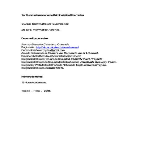 Criminalística Cibernética