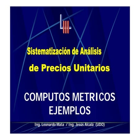 Cómputos Métricos I.