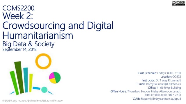COMS2200 Big data & Society Week 2 Crowdsourcing
