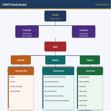 Comprehensive Overview of COMSATS University Islamabad Organizational ...