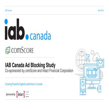 Canadian Ad Blocking Study 2016 IAB for Marketers